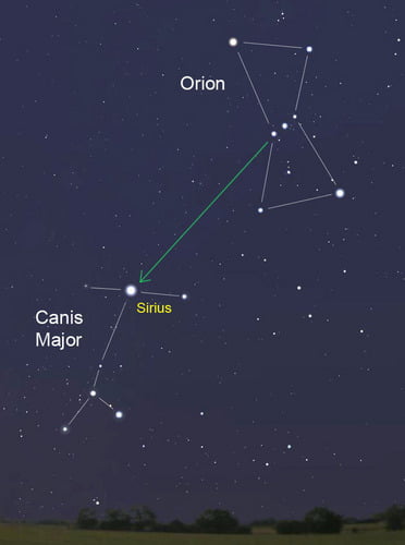 Resultado de imagen de orión y sirio